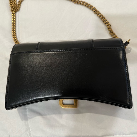 Balenciaga Hourglass wallet on chain - black - like new - Picture 3 of 6